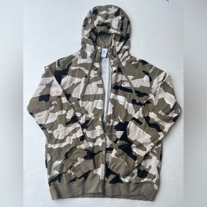 Nike Boys Zip-up Sweatshirt : Camo : Size L
